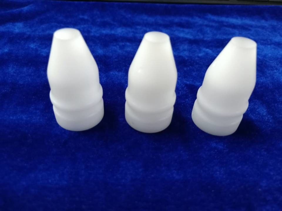 플라스틱 부분 POM 아세탈 나선부 클램프 부트를 기계화하는 하얀 CNC